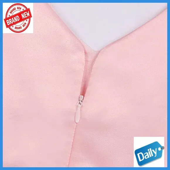 Girls Princess Bow Dress Sleeveless Knee Length Party Formal Occasion - Picture 5 of 7